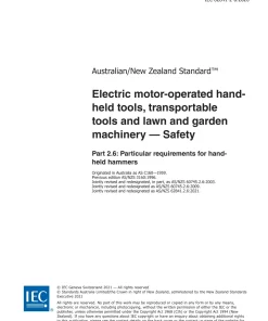 AS/NZS 62841.2.6:2021 pdf