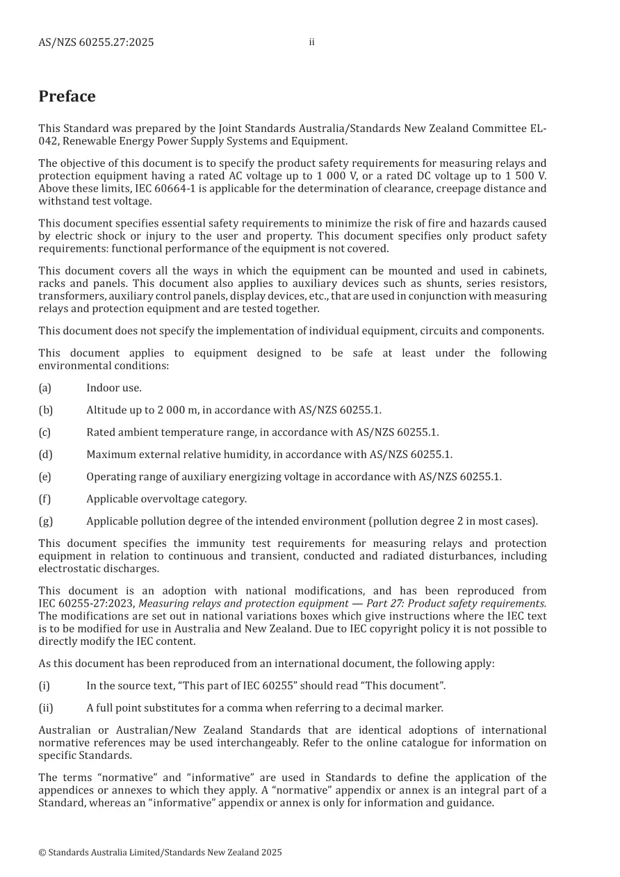 AS/NZS 60255.27:2025 pdf
