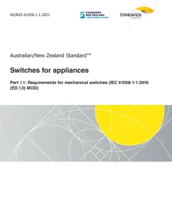 AS/NZS 61058.1.1:2021 pdf