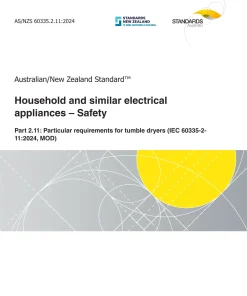 AS/NZS 60335.2.11:2024 pdf