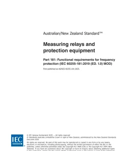 AS/NZS 60255.181:2025 pdf