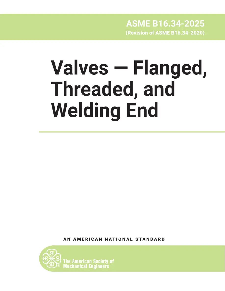 ASME B16.34-2025 pdf