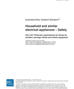 AS/NZS 60335.2.97:2024 pdf