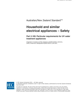 AS/NZS 60335.2.109:2024 pdf