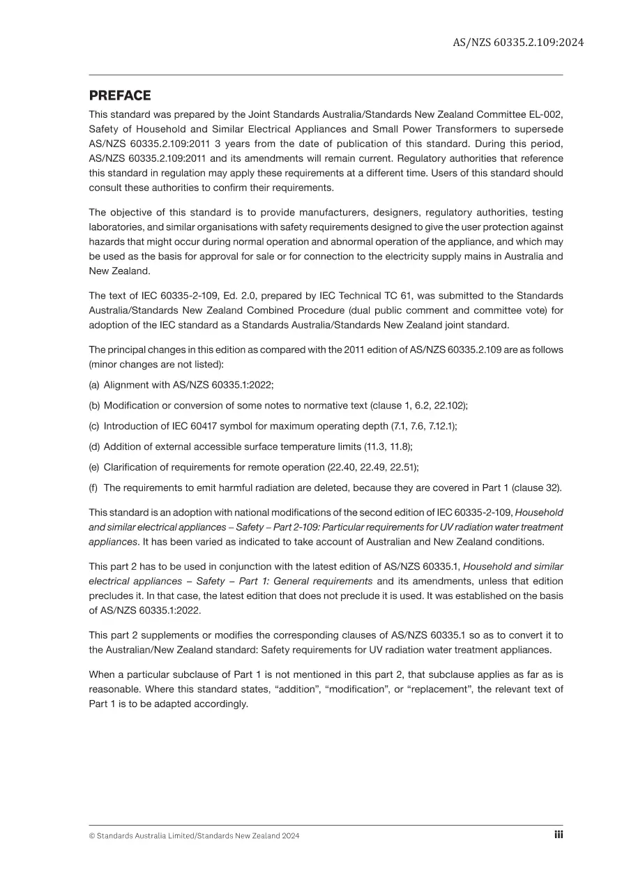 AS/NZS 60335.2.109:2024 pdf