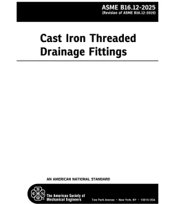 ASME B16.12-2025 pdf