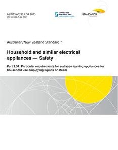 AS/NZS 60335.2.54:2023 pdf