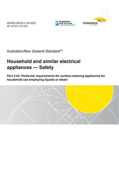 AS/NZS 60335.2.54:2023 pdf