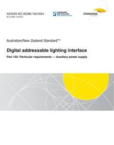 AS/NZS IEC 62386.150:2024 pdf