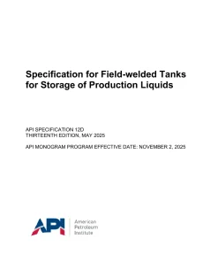 API Spec 12D:2025 pdf