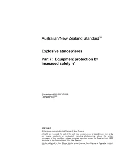 AS/NZS 60079.7:2016 pdf