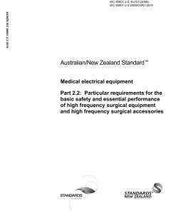 AS/NZS IEC 60601.2.2:2016 pdf