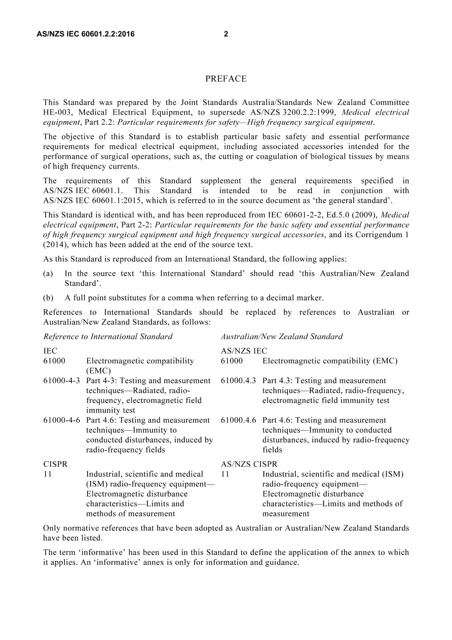 AS/NZS IEC 60601.2.2:2016 pdf