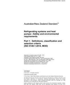 AS/NZS 5149.1:2016 pdf