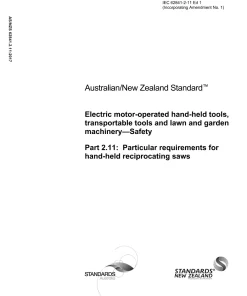 AS/NZS 62841.2.11:2017 pdf