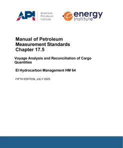 API MPMS Chapter 17.5:2025 pdf
