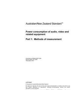 AS/NZS 62087.1:2010 pdf