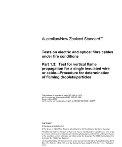 AS/NZS IEC 60332.1.3:2017 pdf