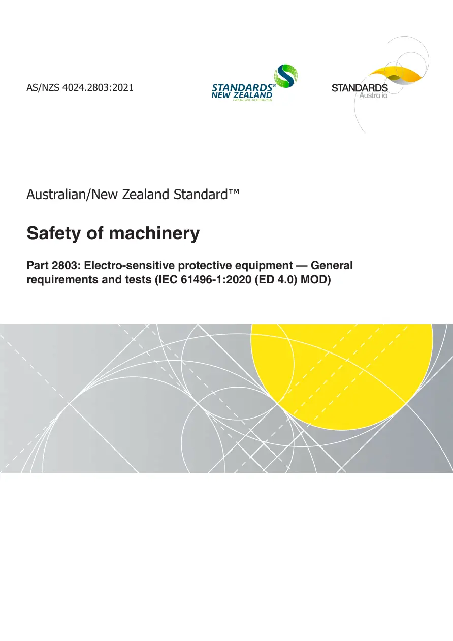 AS/NZS 4024.2803:2021 pdf