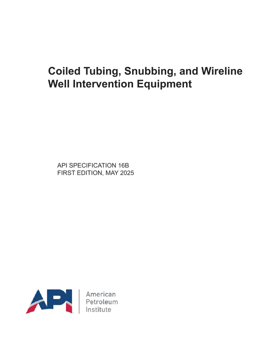 API Spec 16B:2025 pdf