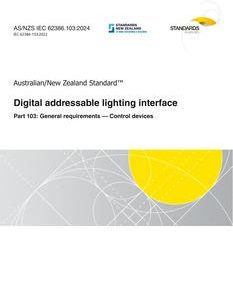 AS/NZS IEC 62386.103:2024 pdf