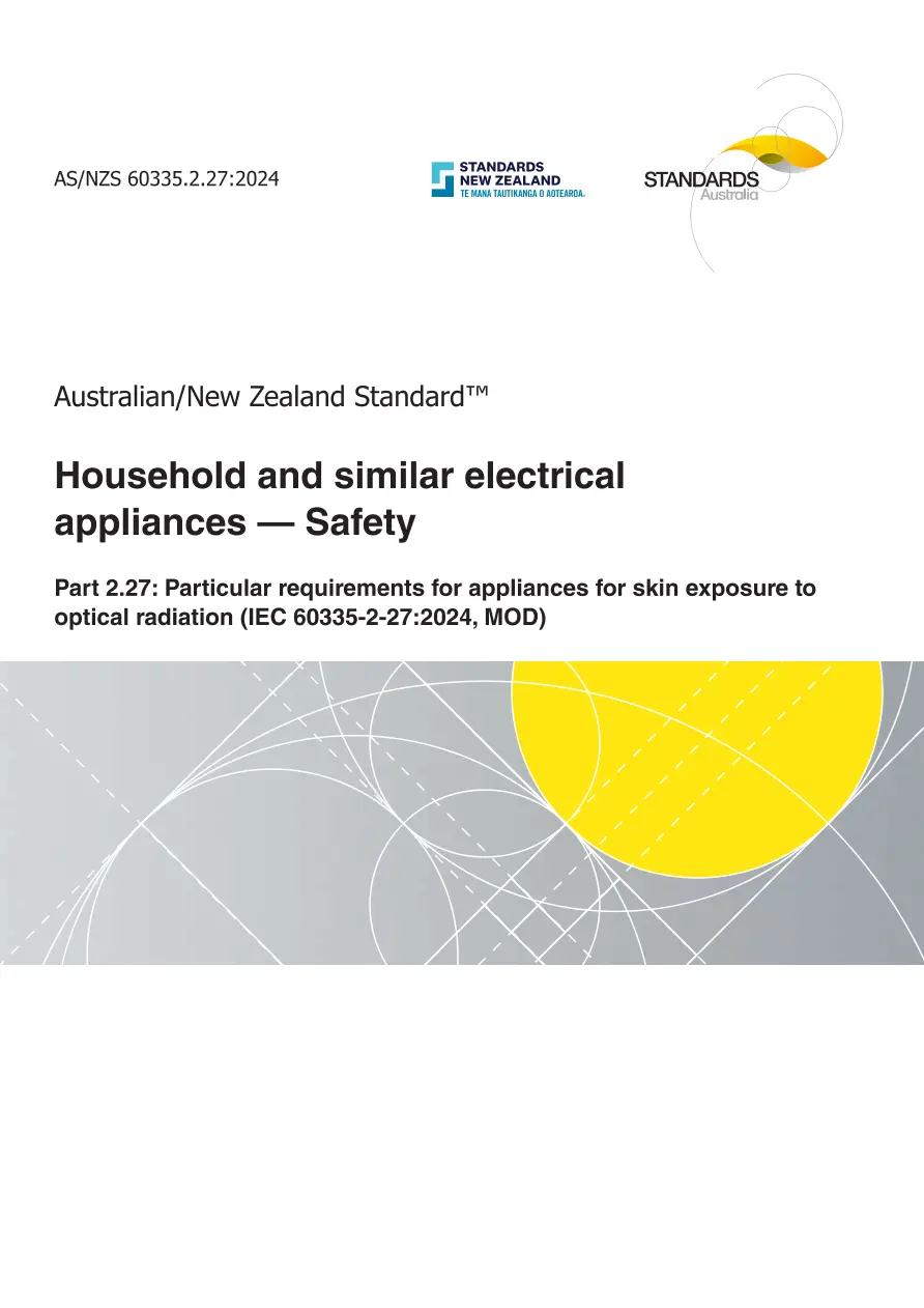 AS/NZS 60335.2.27:2024 pdf