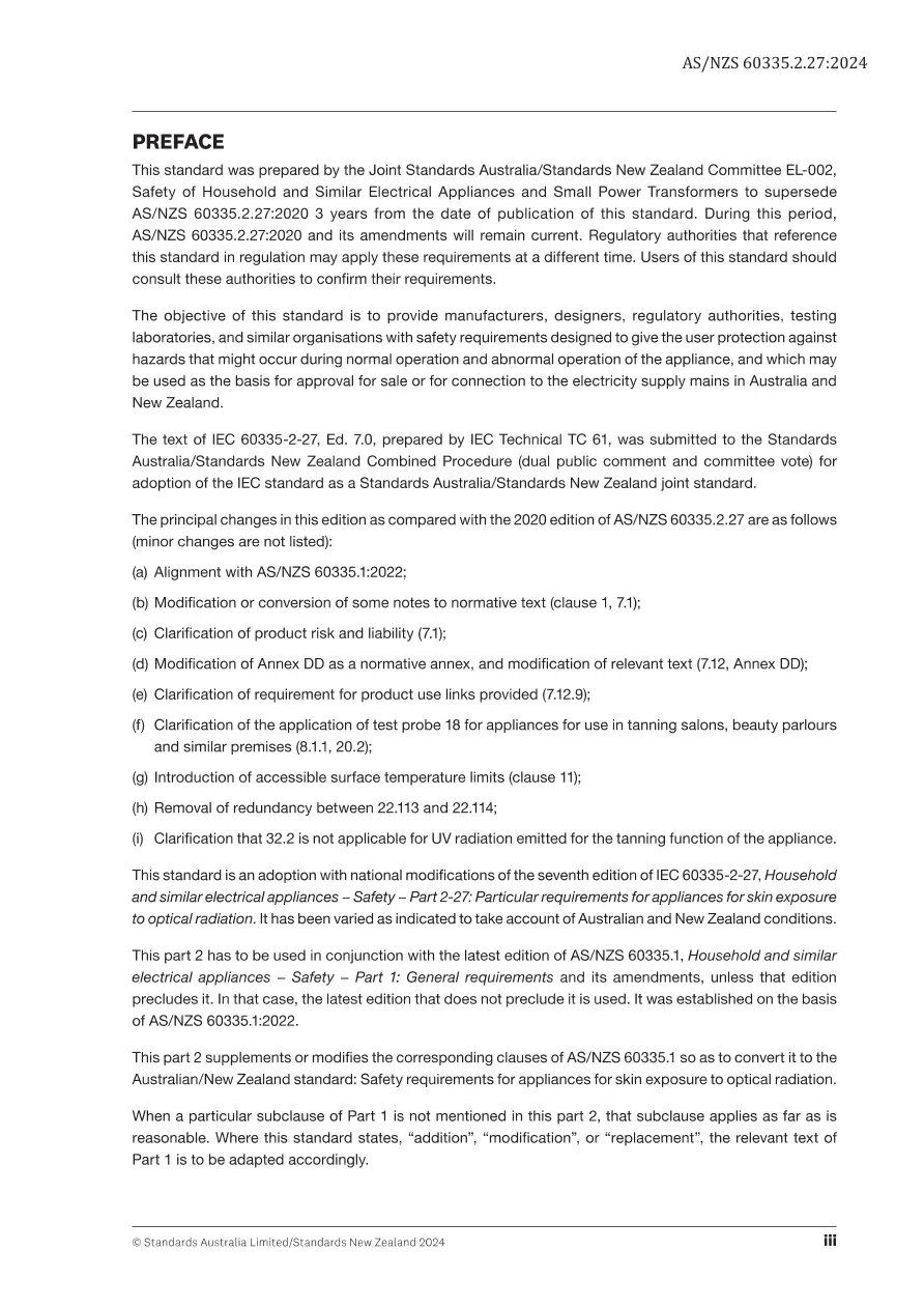 AS/NZS 60335.2.27:2024 pdf