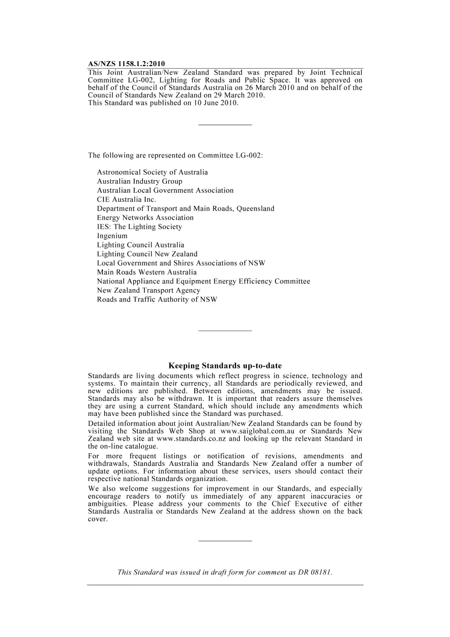 AS/NZS 1158.1.2:2010 pdf