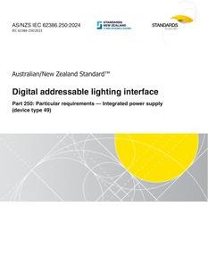 AS/NZS IEC 62386.250:2024 pdf