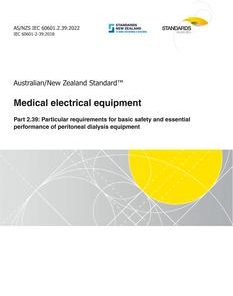 AS/NZS IEC 60601.2.39:2022 pdf