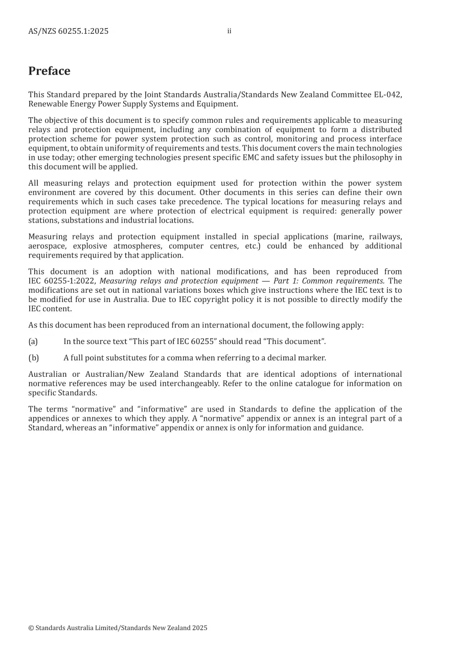 AS/NZS 60255.1:2025 pdf