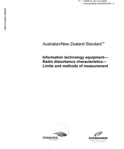 AS/NZS CISPR 22:2009 pdf
