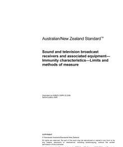 AS/NZS CISPR 20:2009 pdf
