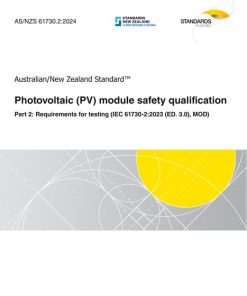 AS/NZS 61730.2:2024 pdf