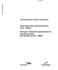 AS/NZS 60745.2.22:2011 pdf