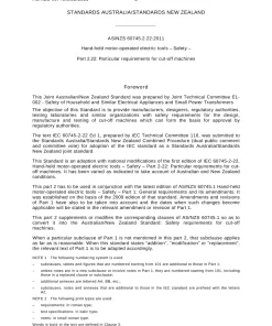 AS/NZS 60745.2.22:2011 pdf