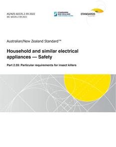 AS/NZS 60335.2.59:2022 pdf
