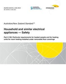 AS/NZS 60335.2.106:2022 pdf