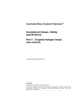 AS/NZS 60432.3:2007 pdf