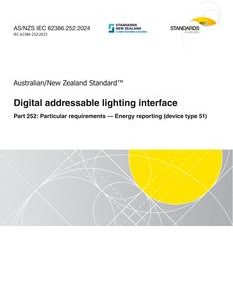 AS/NZS IEC 62386.252:2024 pdf