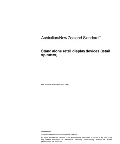 AS/NZS 4829:2006 pdf