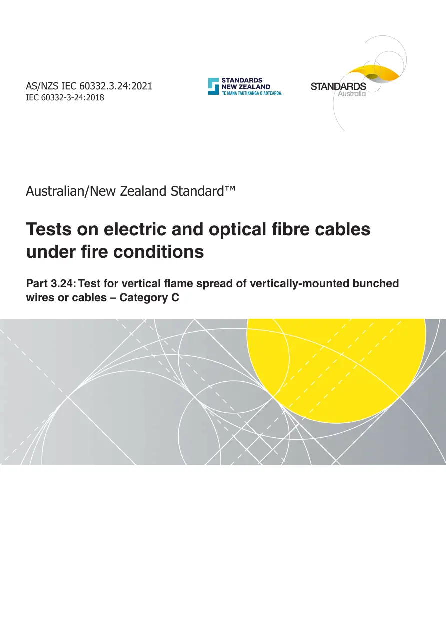 AS/NZS IEC 60332.3.24:2021 pdf