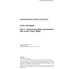 AS/NZS 61347.1:2016 pdf