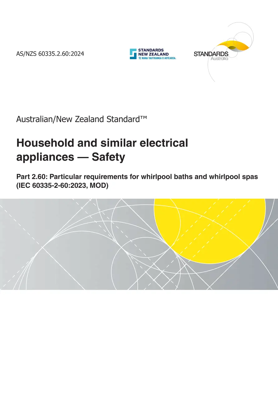 AS/NZS 60335.2.60:2024 pdf