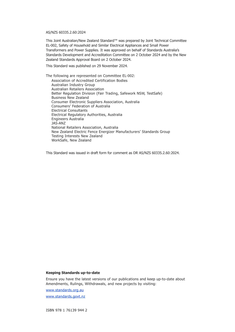 AS/NZS 60335.2.60:2024 pdf