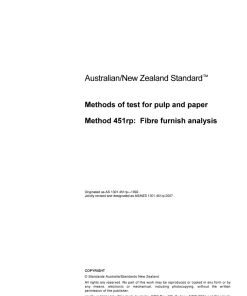 AS/NZS 1301.451RP:2007 pdf