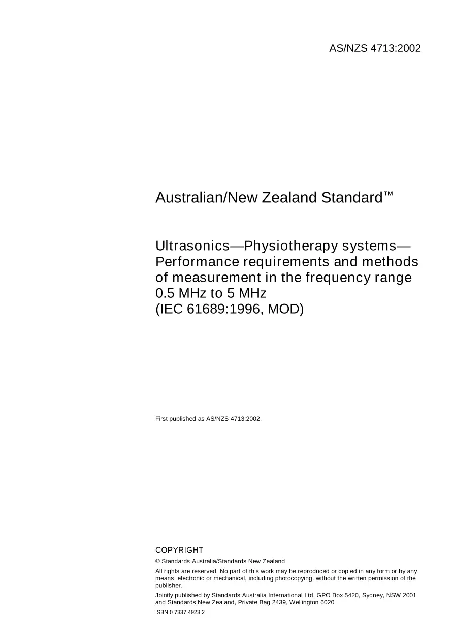 AS/NZS 4713:2002 pdf