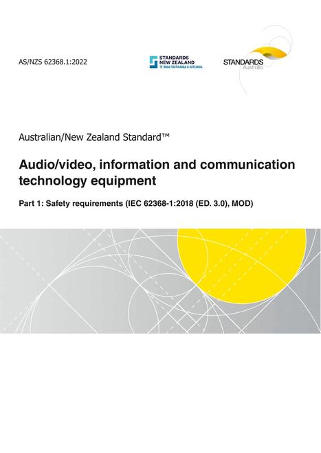 AS/NZS 62368.1:2022 pdf