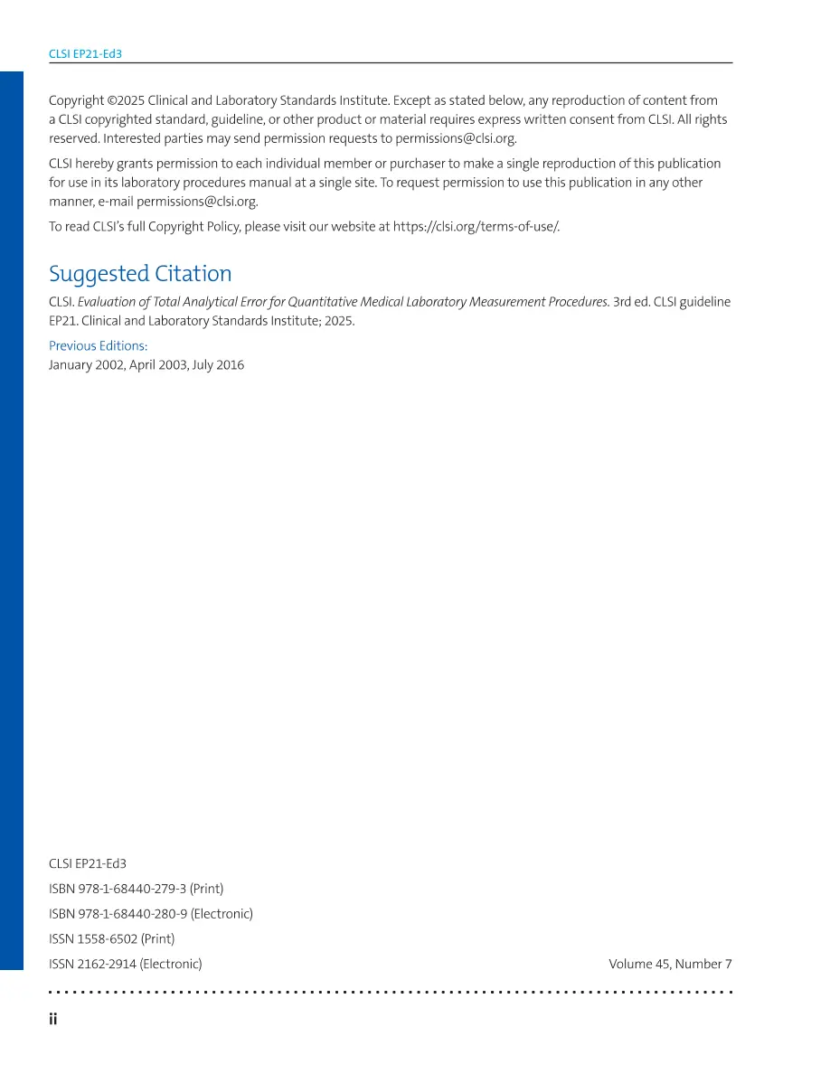 CLSI EP21:2025 pdf