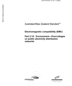 AS/NZS IEC TR 61000.2.14:2009 pdf